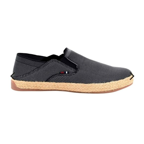Ben Sherman Men's Slip-On Loafer Espadrilles Size 12 Black & Grey Canvas Comfort - Picture 1 of 6